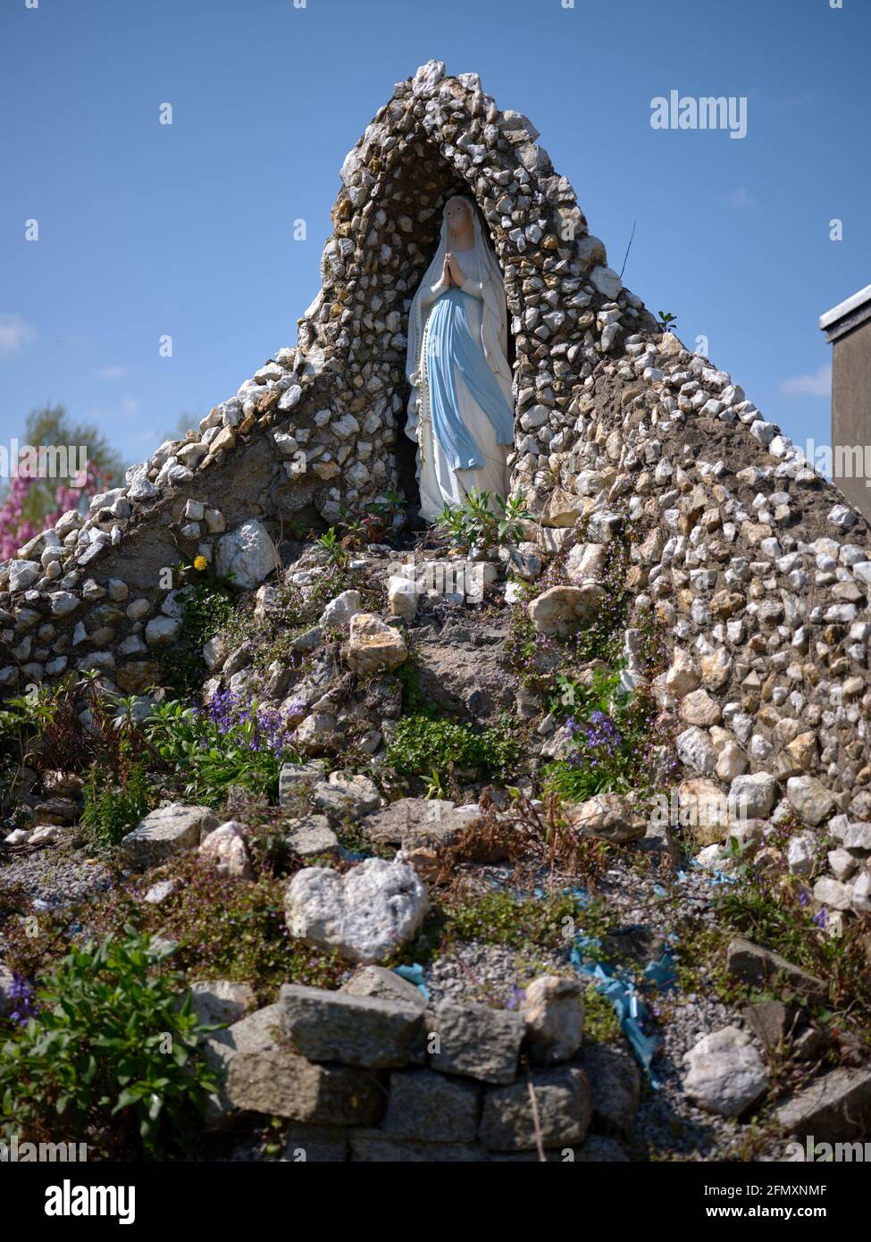 Un santuario religioso nella città di Dublino, Irlanda. Foto Stock
