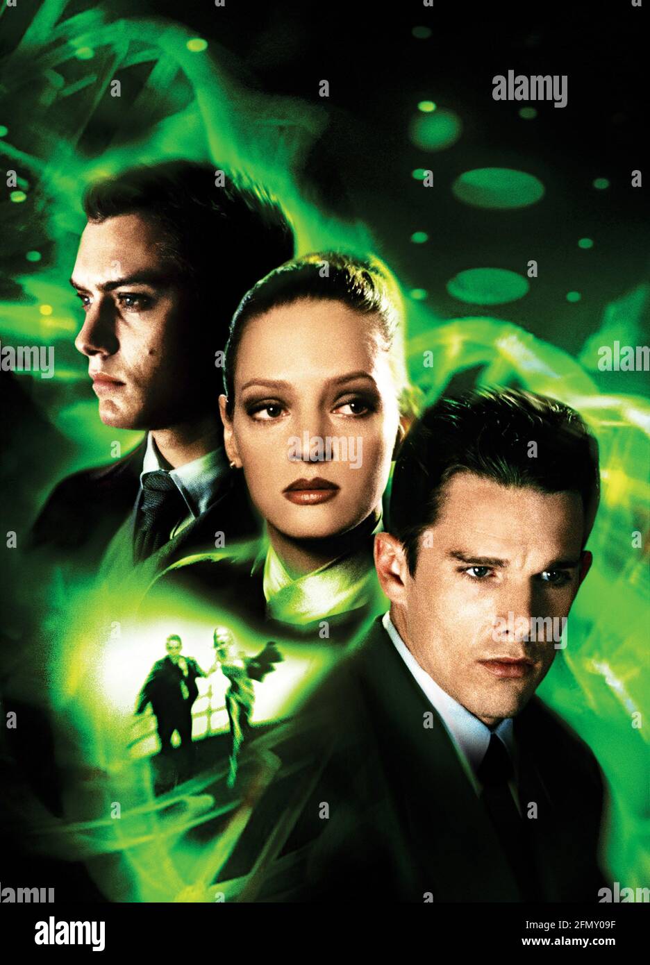 Gattaca anno : 1997 USA regista : Andrew Niccol Jude Law, Ethan Hawke, Uma Thurman Poster (Key Art) Foto Stock