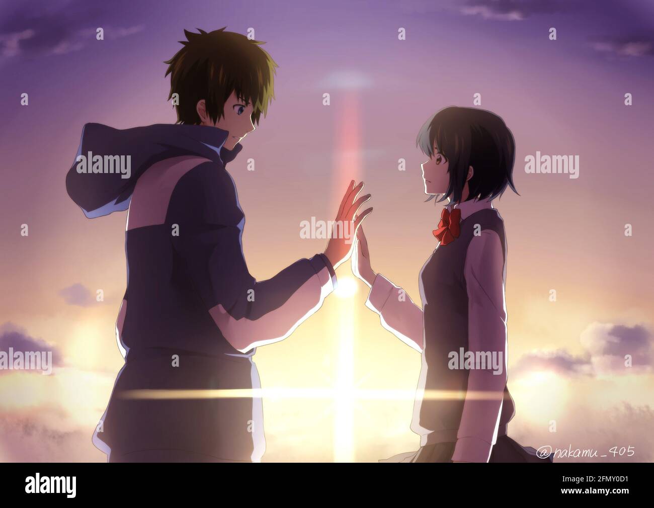 Il tuo nome Kimi no na wa anno : 2016 Giappone regista : Makoto Shinkai Animation Foto Stock