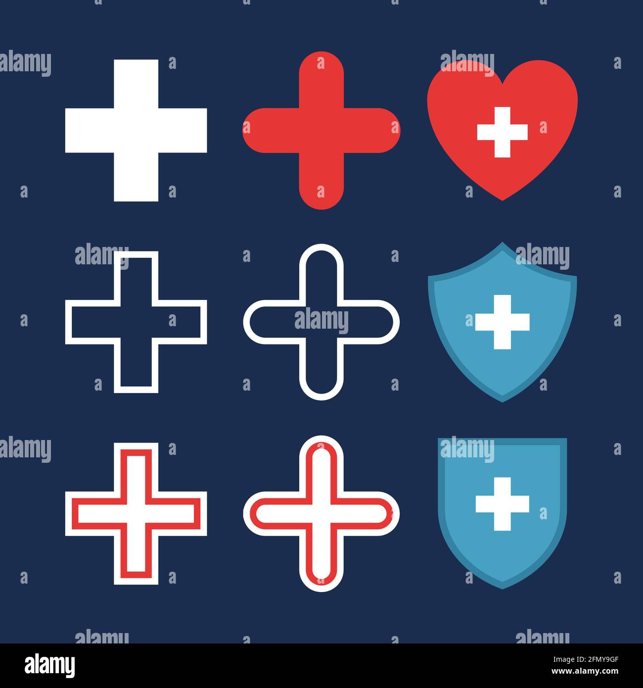 White Shield With Red Cross Immagini E Fotos Stock Alamy