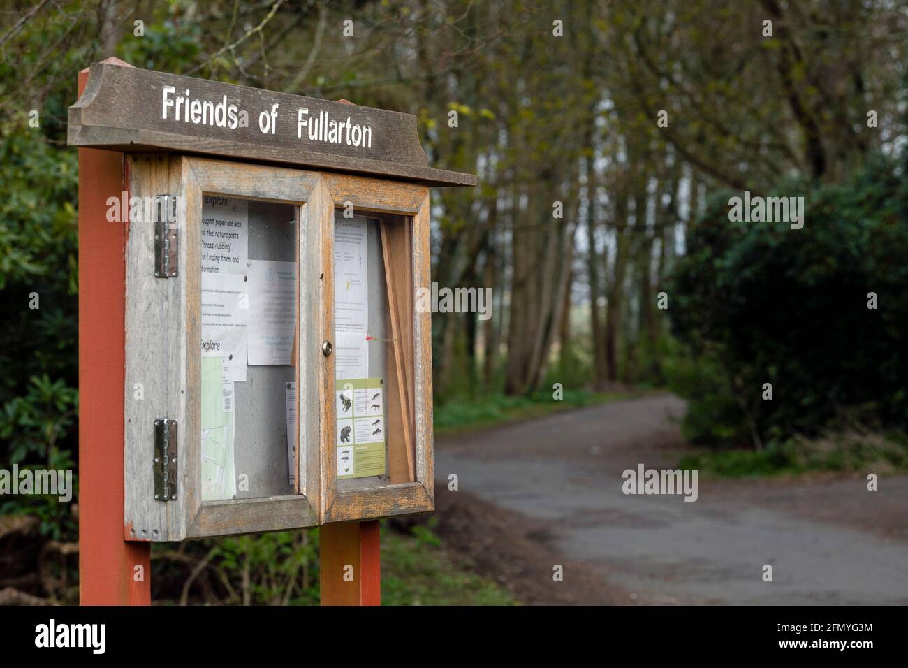 Paths for All, Dr Emma Lunan, Fullarton Woods, Isle of pin Rd, Troon Foto Stock