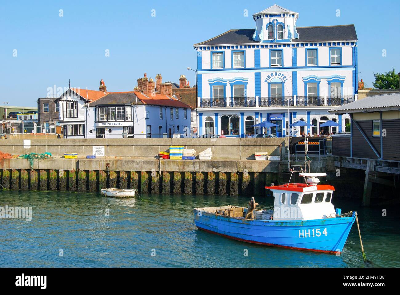 Pier Hotel, The Quay, Harwich, Essex, Inghilterra, Regno Unito Foto Stock