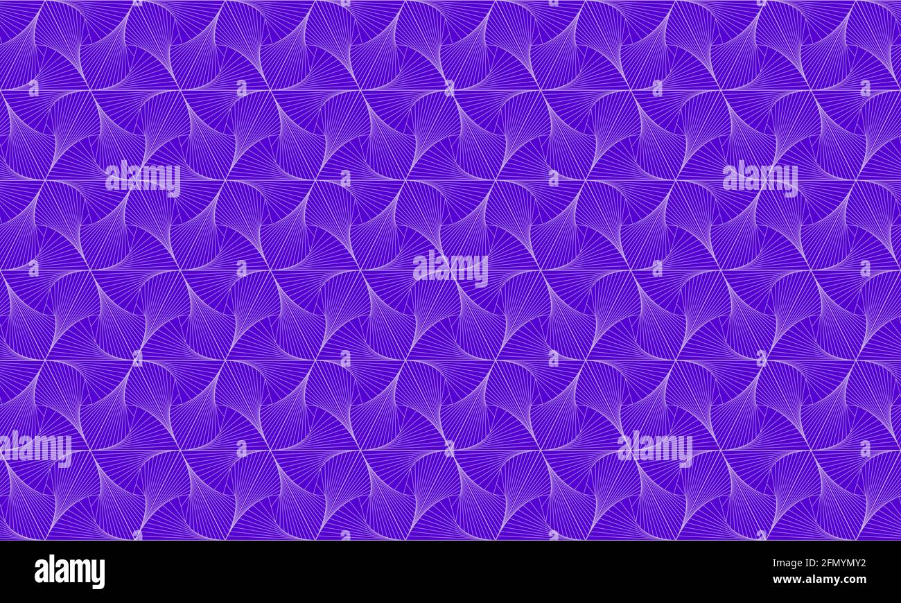 Motivo geometrico viola senza cuciture. Sfondo astratto per carta da parati, texture, tessuti e altri disegni. Risoluzione 4K. Viola. Vettore. Illustrazione Vettoriale