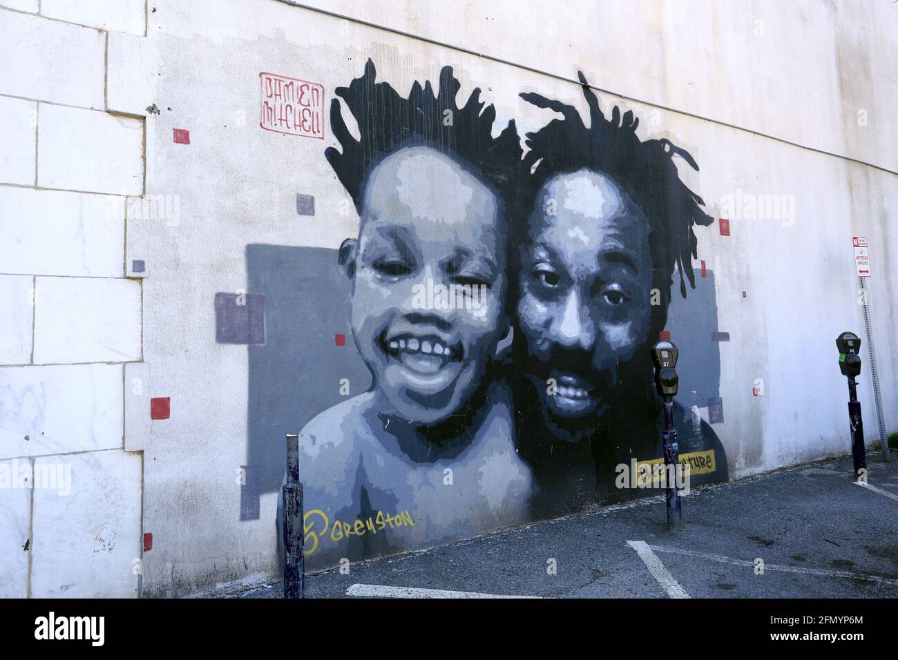 Street murale Yonkers New York Foto Stock