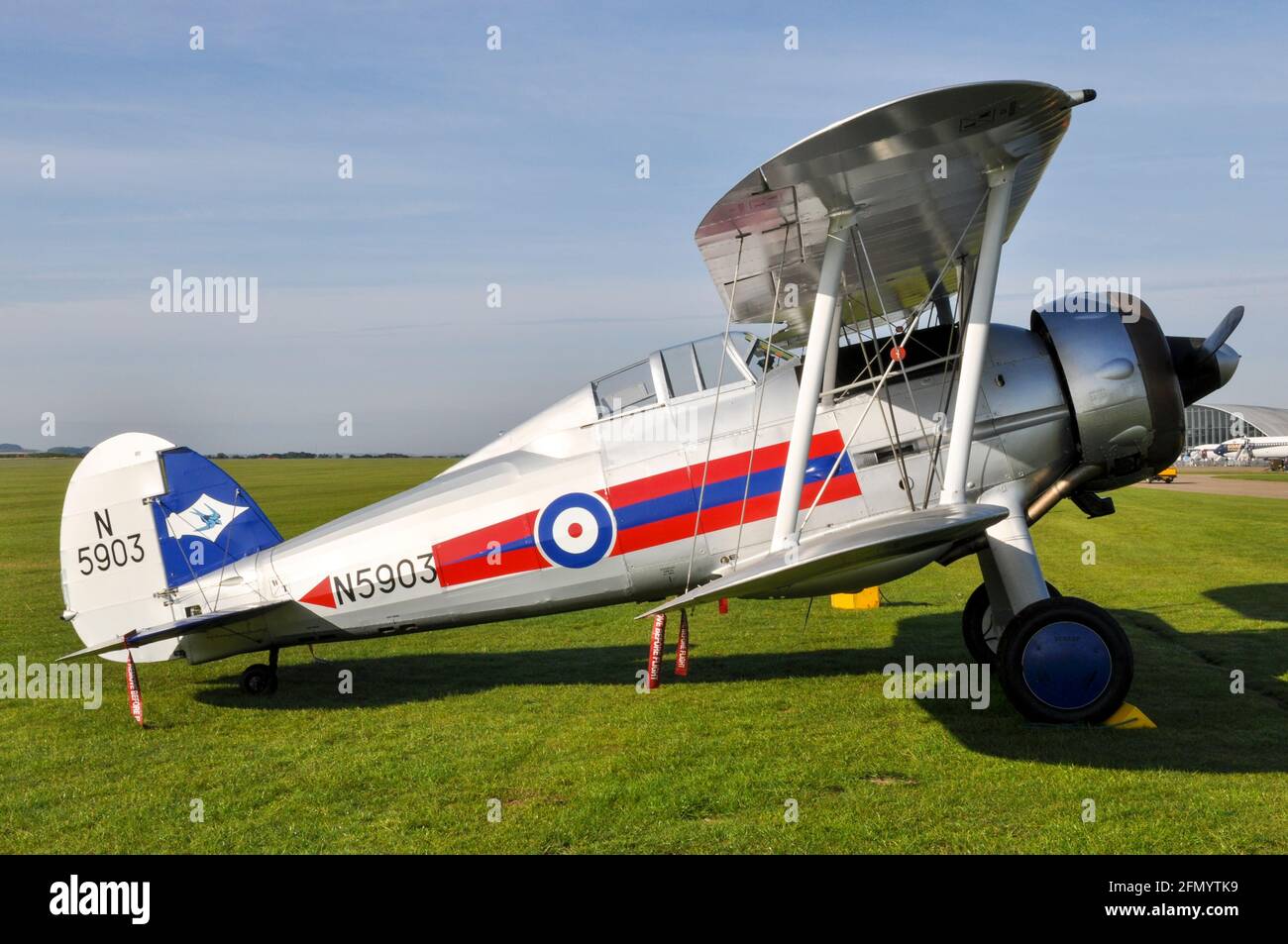 Gloster Gladiator II biplano aereo da combattimento N5903 Foto Stock