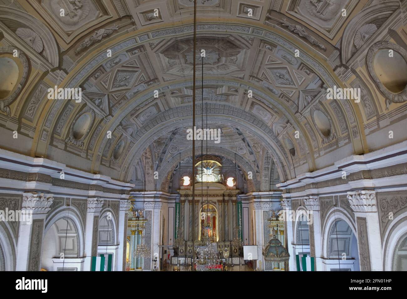 Iglesia de San Augustin, noto anche come Santuario Arcivescovile di Nuestra Señora de Consolacion y Correa o Immacolata Concezione. Filippine Foto Stock