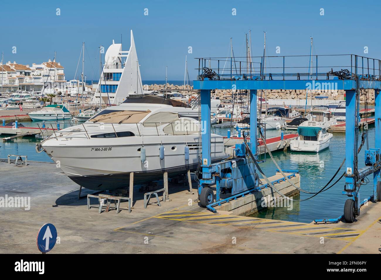 Marina in Alcossebre, Costa del Azahar provincia di Castellon, Spagna, Europa Foto Stock