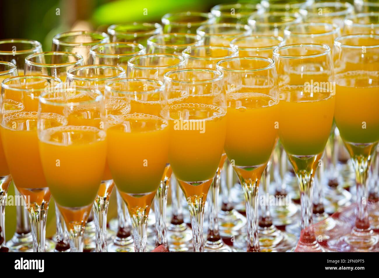 cocktail con succo d'arancia. Foto Stock