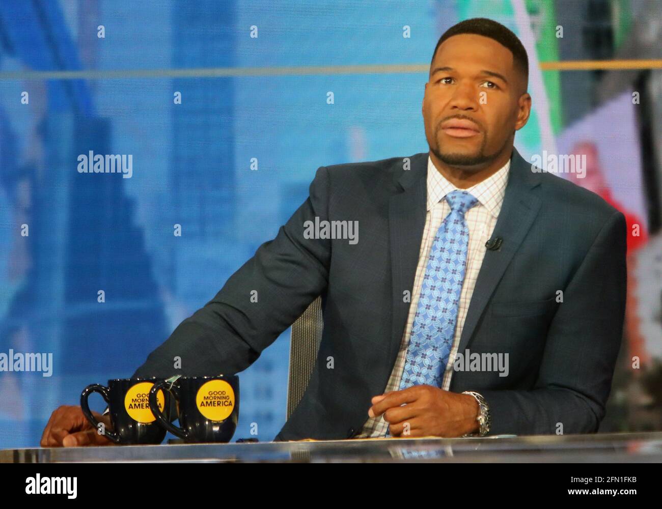 NEW YORK, NY MAGGIO 12: Michael Strahan sul set di Good Morning America a New York City il 12 maggio 2021. Credito: RW/MediaPunch Foto Stock