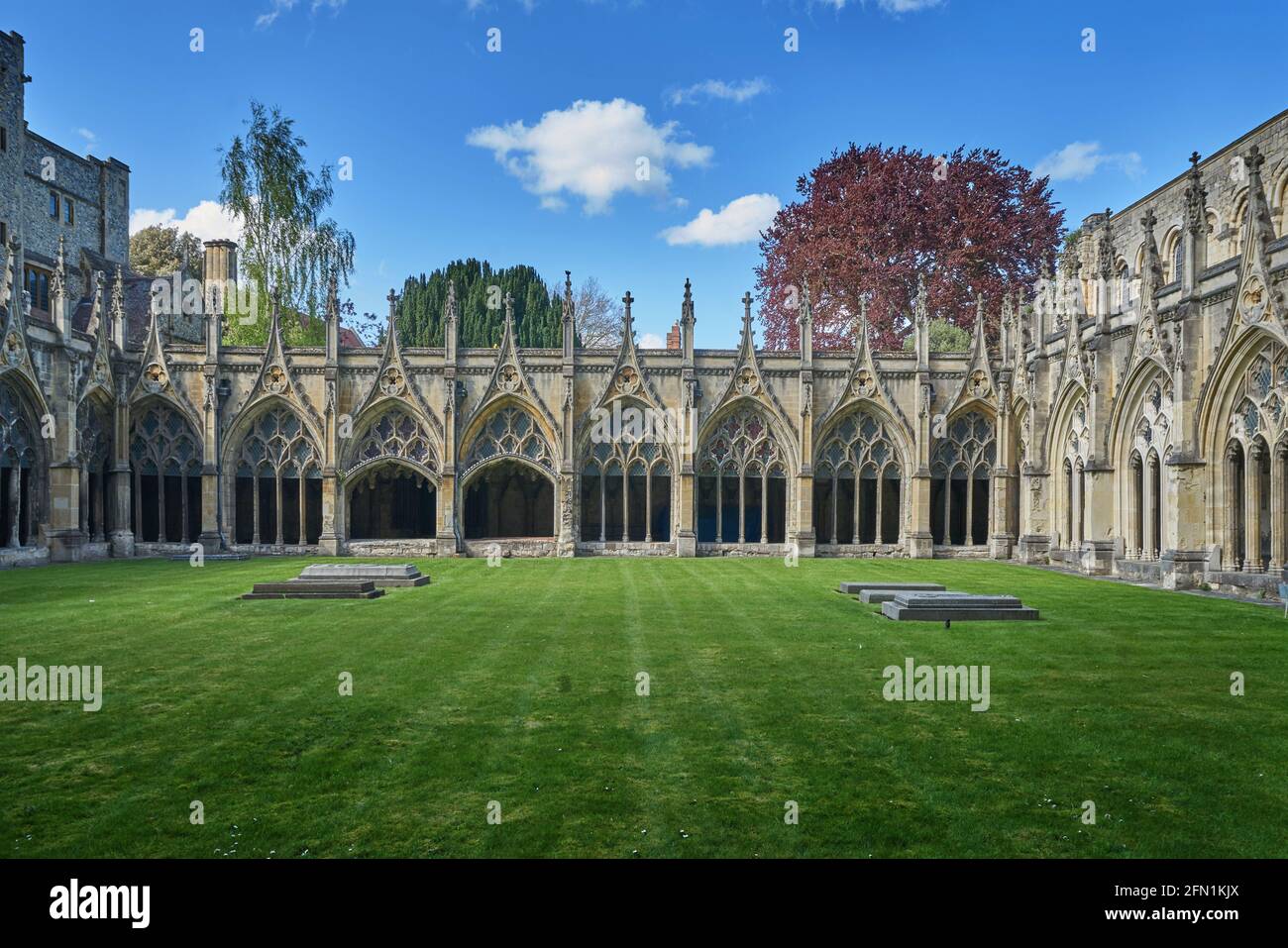 chiostri canterbury cattedrale Foto Stock