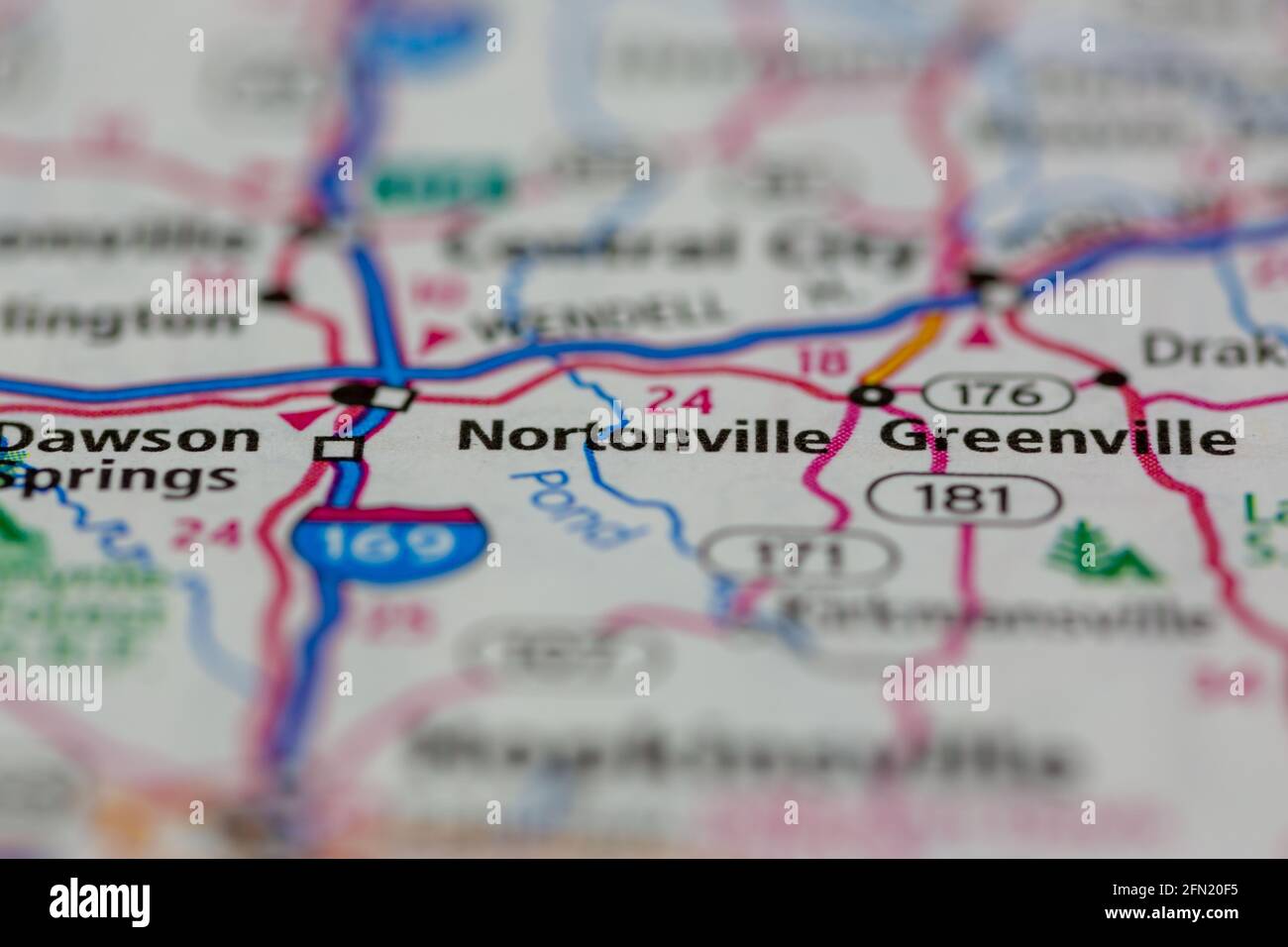 Mappa di nortonville immagini e fotografie stock ad alta risoluzione