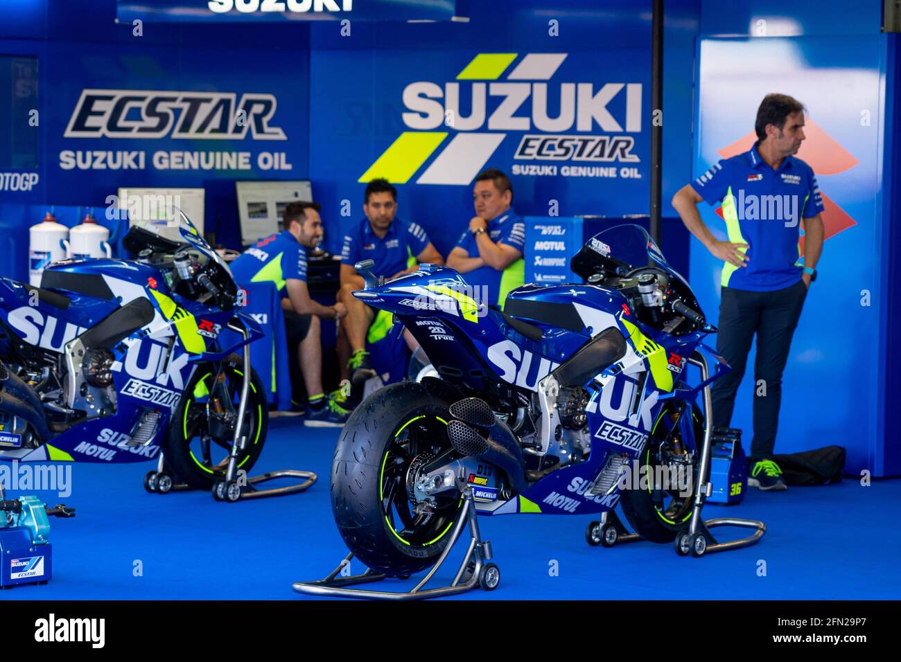 Moto GP Bike Team Suzuki Foto Stock