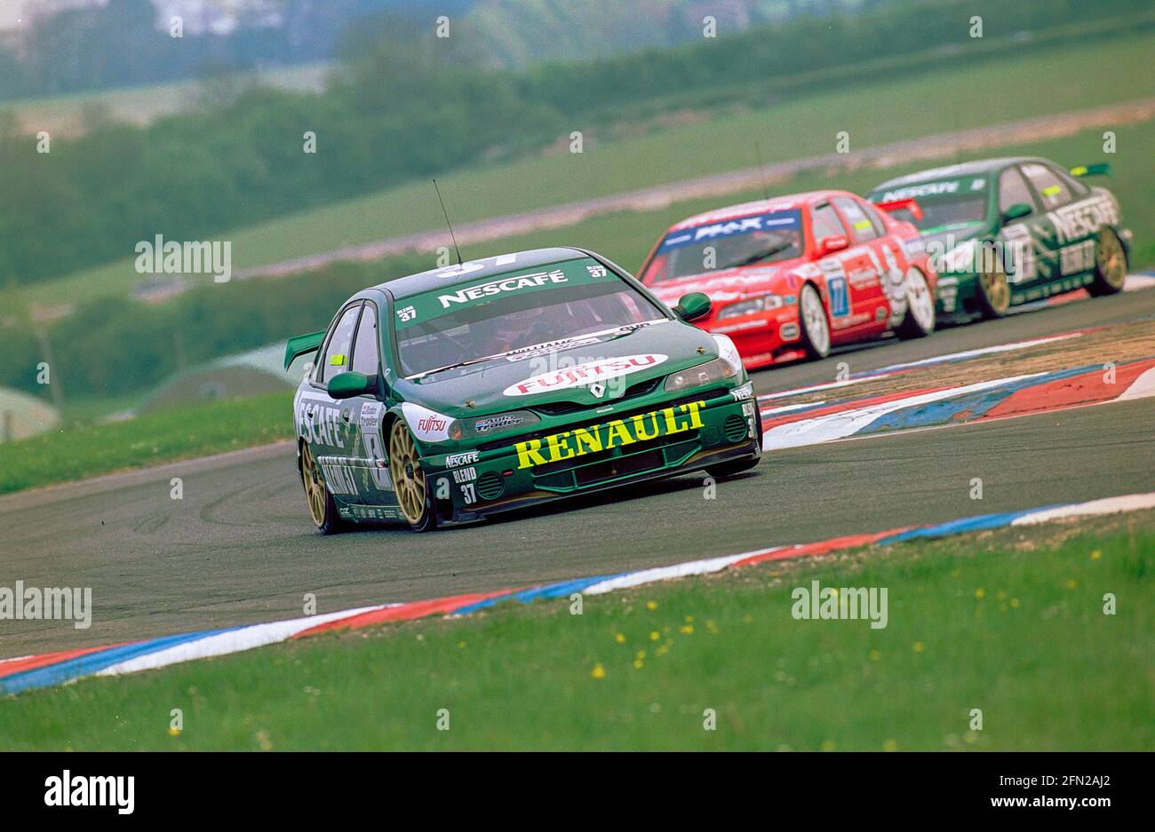 Jean Christopher Boulion nei round 5 e 6 del campionato Btcc al circuito di Thruxton nel 1999 Foto Stock