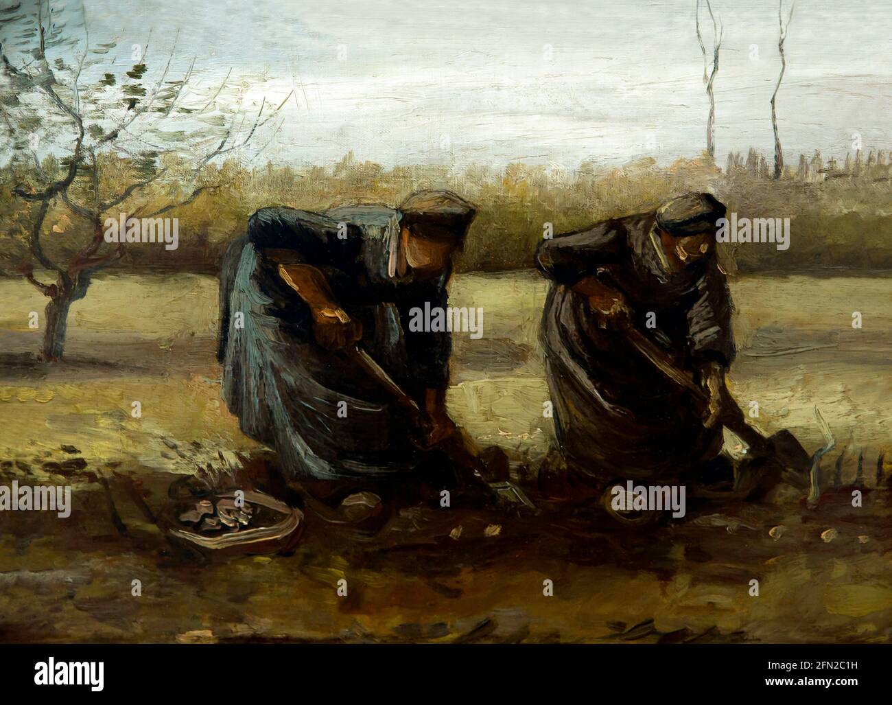 Donne contadine che digrignano le patate, Vincent van Gogh, 1885, Museo Kroller-Muller, Parco Nazionale Hoge Veluwe, Otterlo, Paesi Bassi, Europa Foto Stock