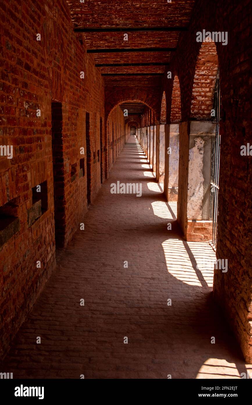 Corridoi dell'orrore - prigione cellulare, Port Blair, Andaman e Nicobar Islands Foto Stock