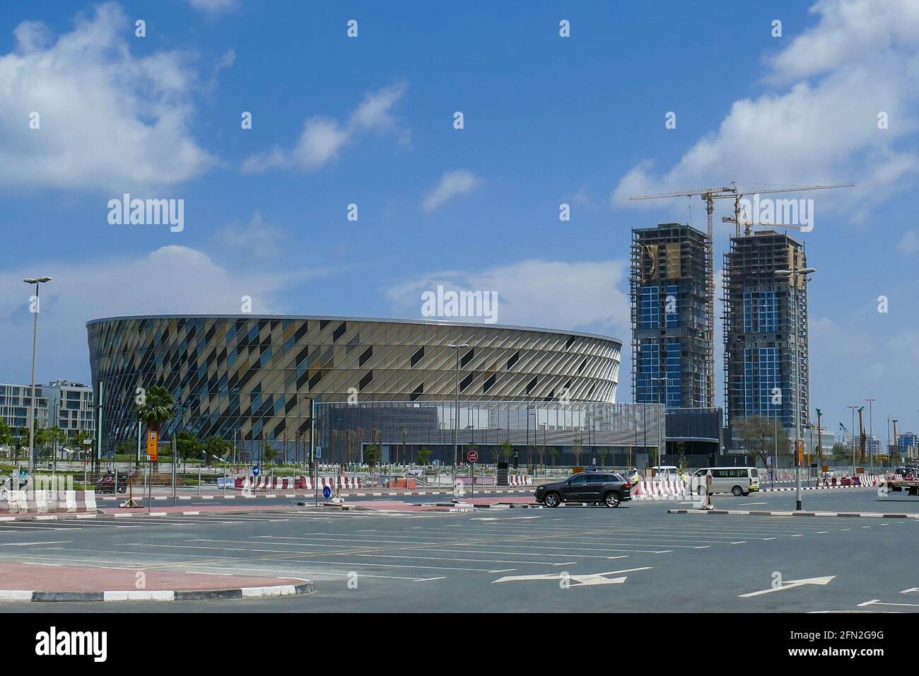 Dubai, Emirati Arabi Uniti, 14 aprile 2019. La Coca-Cola Arena è un'arena polivalente al coperto situata nel quartiere City Walk di Dubai, United Arab E. Foto Stock