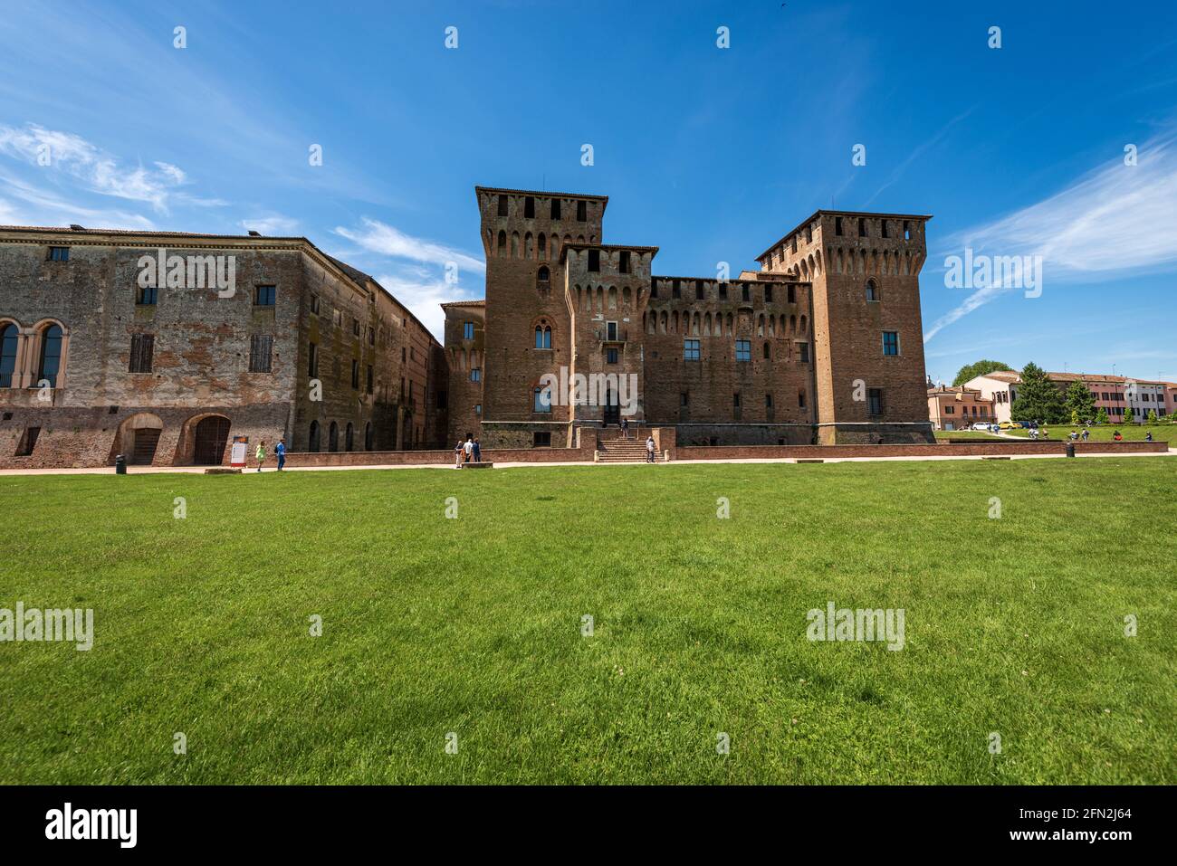 Mantova. Castello di San Giorgio (Castello di San Giorgio, 1395-1406), parte del Palazzo Ducale o Palazzo reale Gonzaga. Lombardia, Italia, Europa. Foto Stock