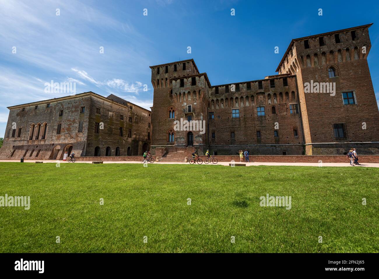 Mantova. Castello di San Giorgio (Castello di San Giorgio, 1395-1406), parte del Palazzo Ducale o Palazzo reale Gonzaga. Lombardia, Italia, Europa. Foto Stock
