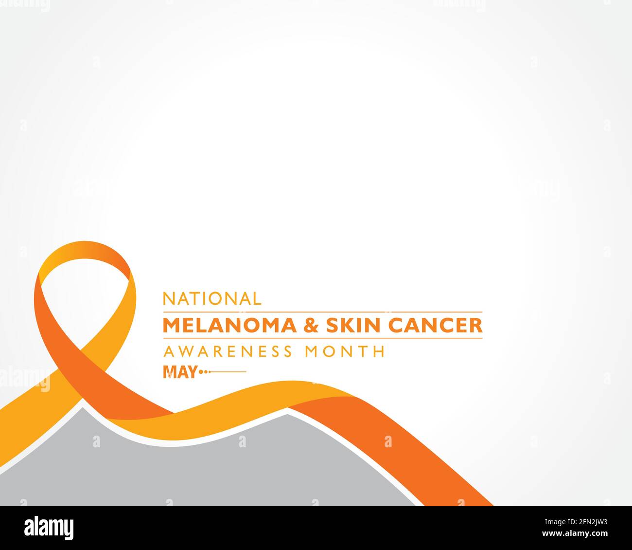 Illustrazione vettoriale del melanoma e del mese di consapevolezza del cancro della pelle osservato nel mese di maggio. Illustrazione Vettoriale