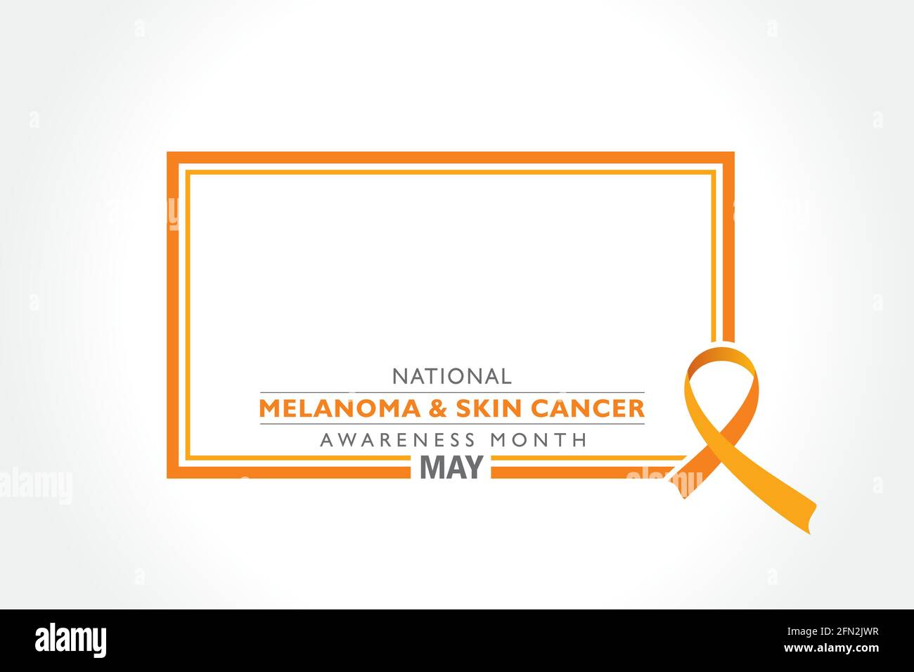 Illustrazione vettoriale del melanoma e del mese di consapevolezza del cancro della pelle osservato nel mese di maggio. Illustrazione Vettoriale