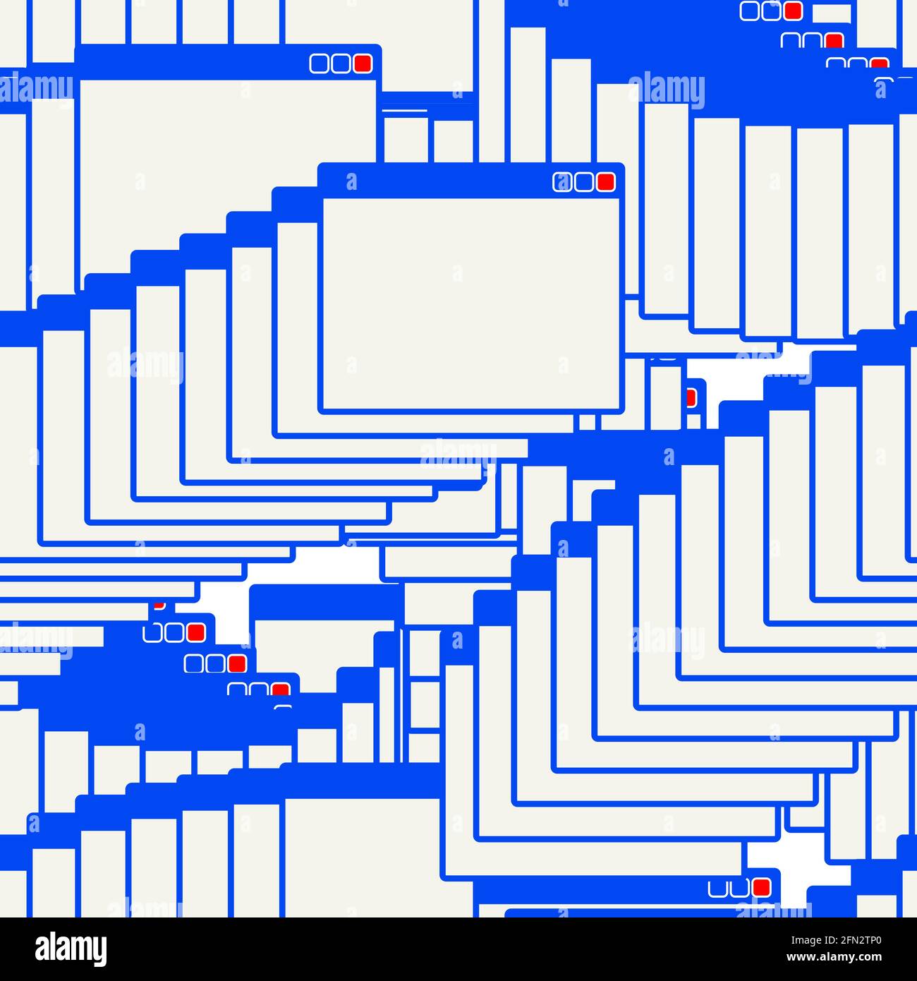 Errore modello interfaccia finestra senza giunture. Sfondo pagina browser windows Illustrazione Vettoriale