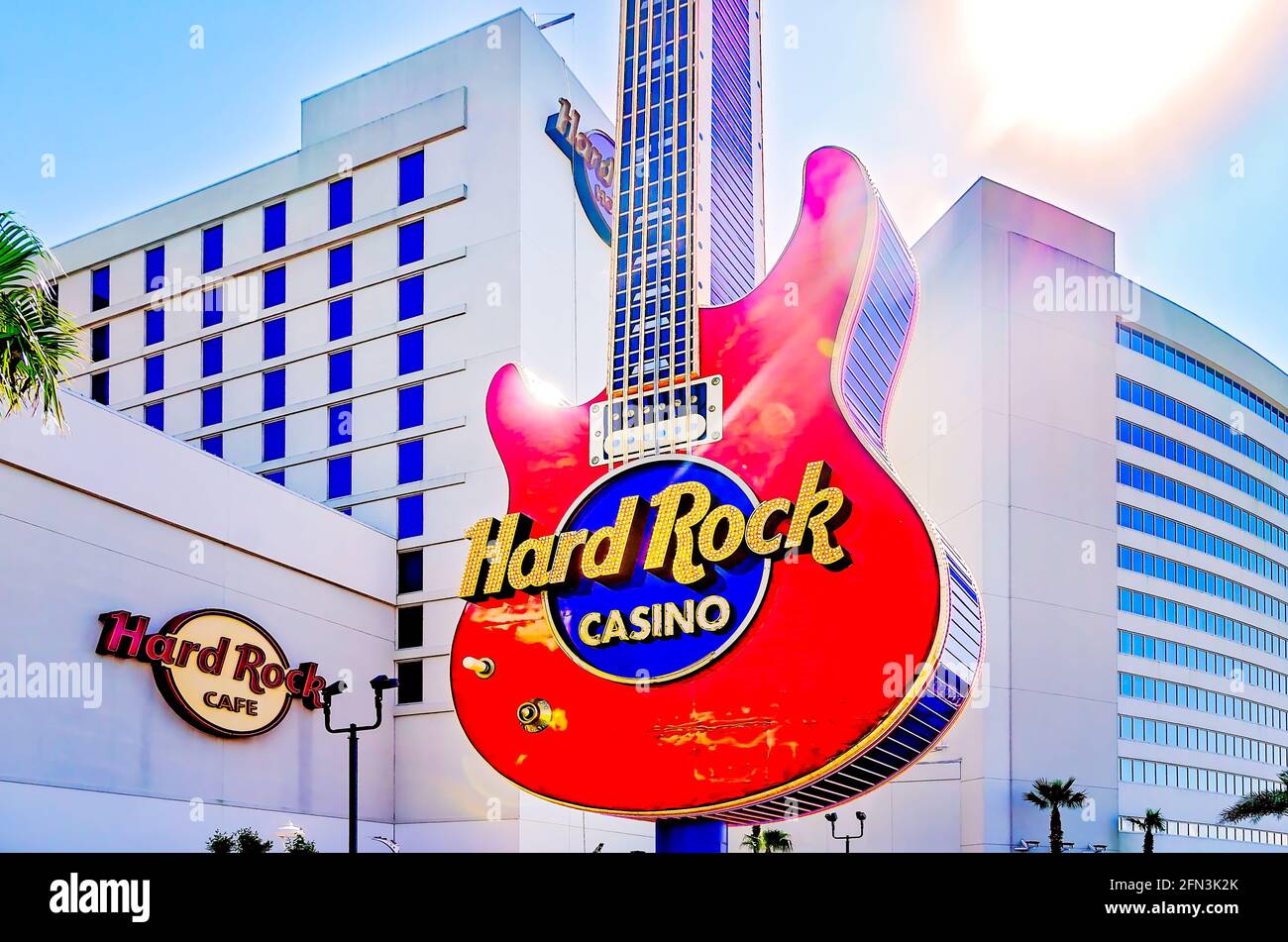 L'Hard Rock Hotel and Casino e' raffigurato, l'8 Maggio 2021, a Biloxi, Mississippi. L'Hard Rock Hotel and Casino è stato fondato a Las Vegas nel 1995. Foto Stock