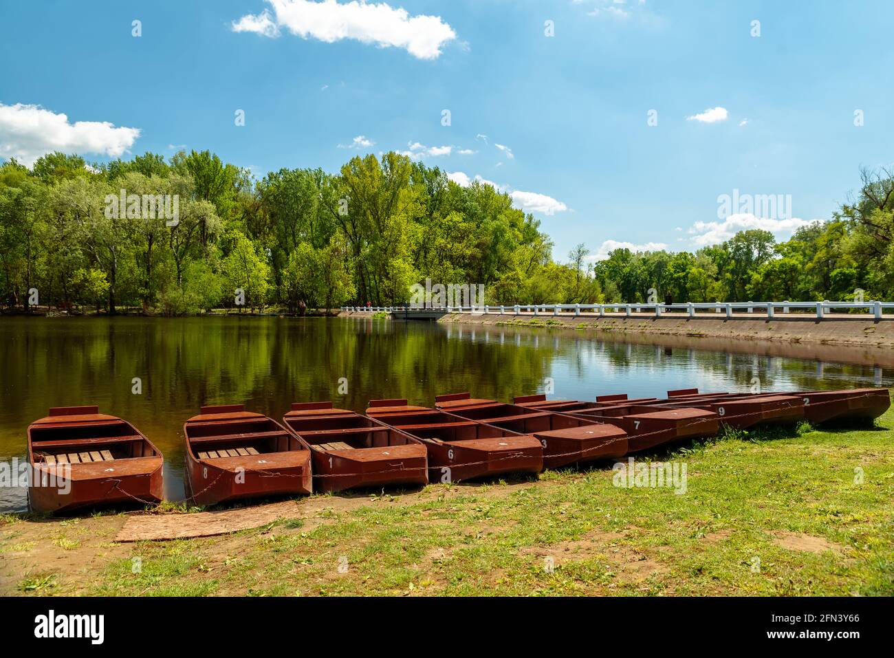 Splendido luogo di ricreazione nella regione sud dell'Ungheria Alfold. Il Backwater del fiume Tisza è una riserva naturale aera con incredibili luoghi naturali calmi. Foto Stock