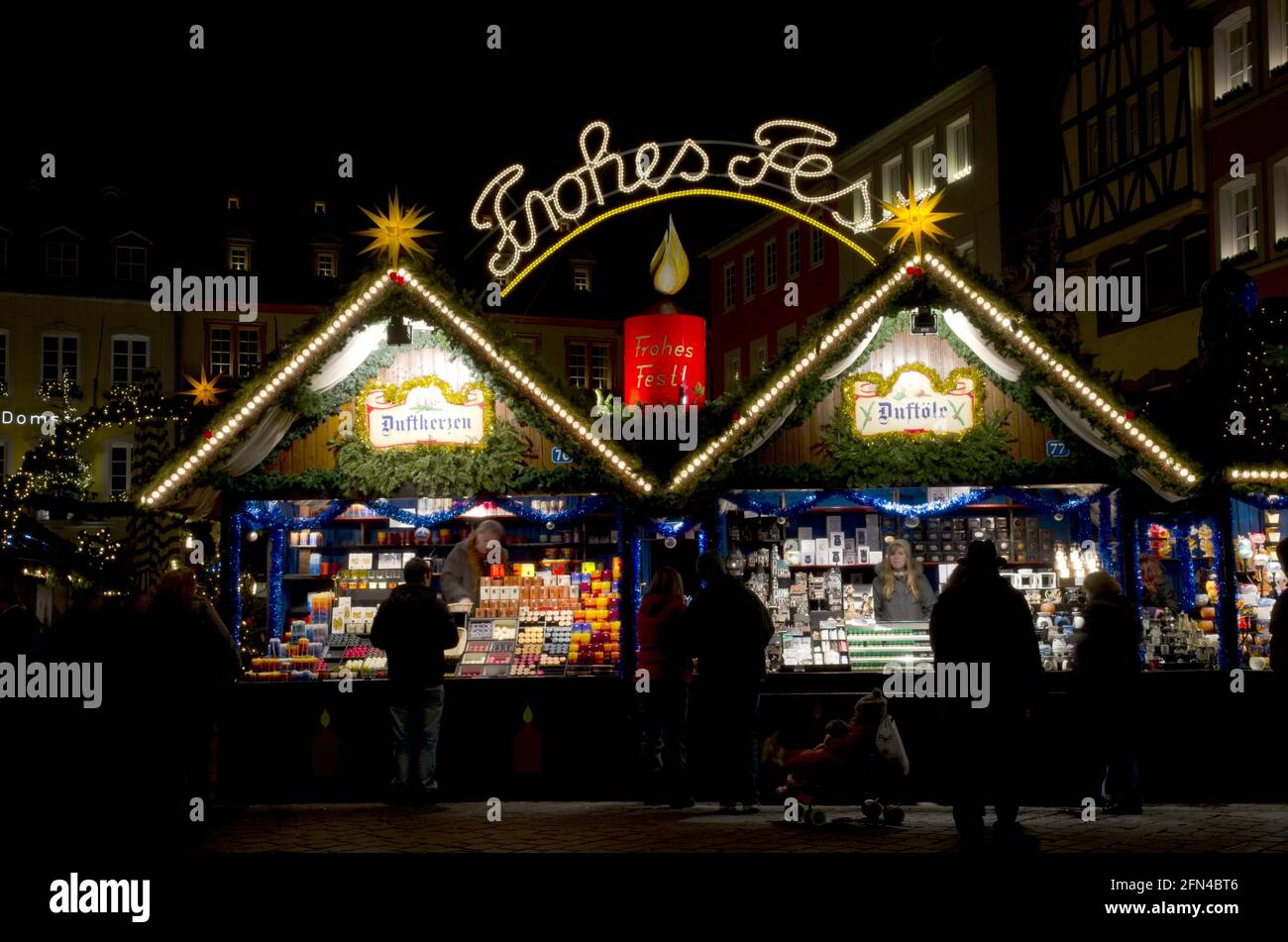 Trier mercatino di Natale Foto Stock