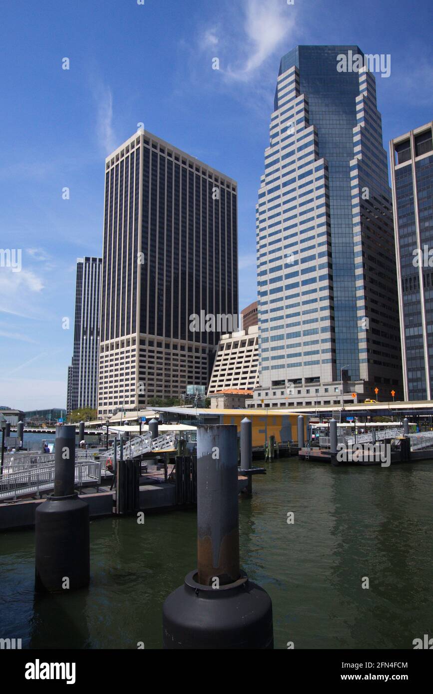 Skyline di South Manhattan a New York Foto Stock