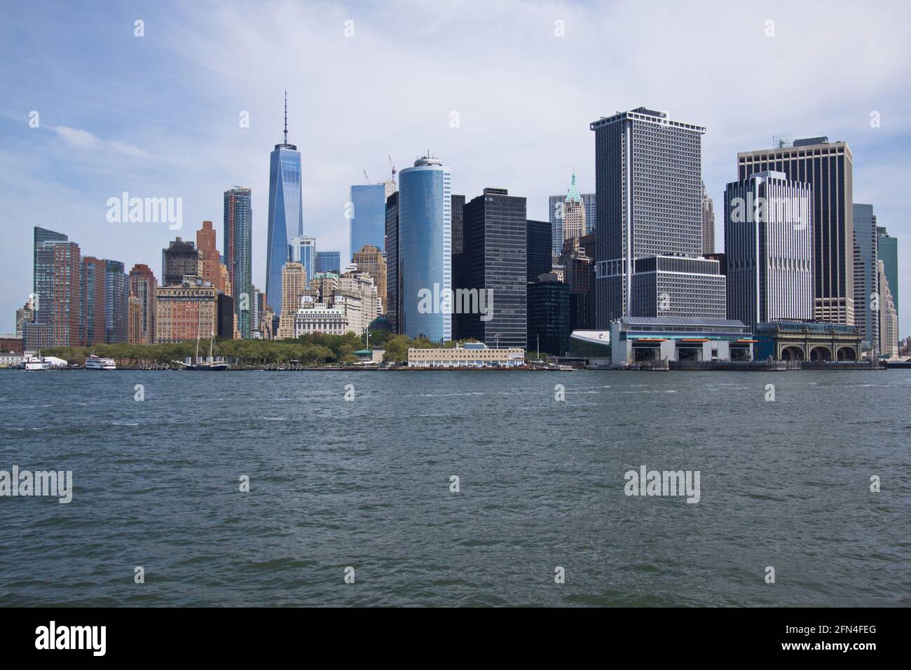 Skyline di South Manhattan a New York Foto Stock