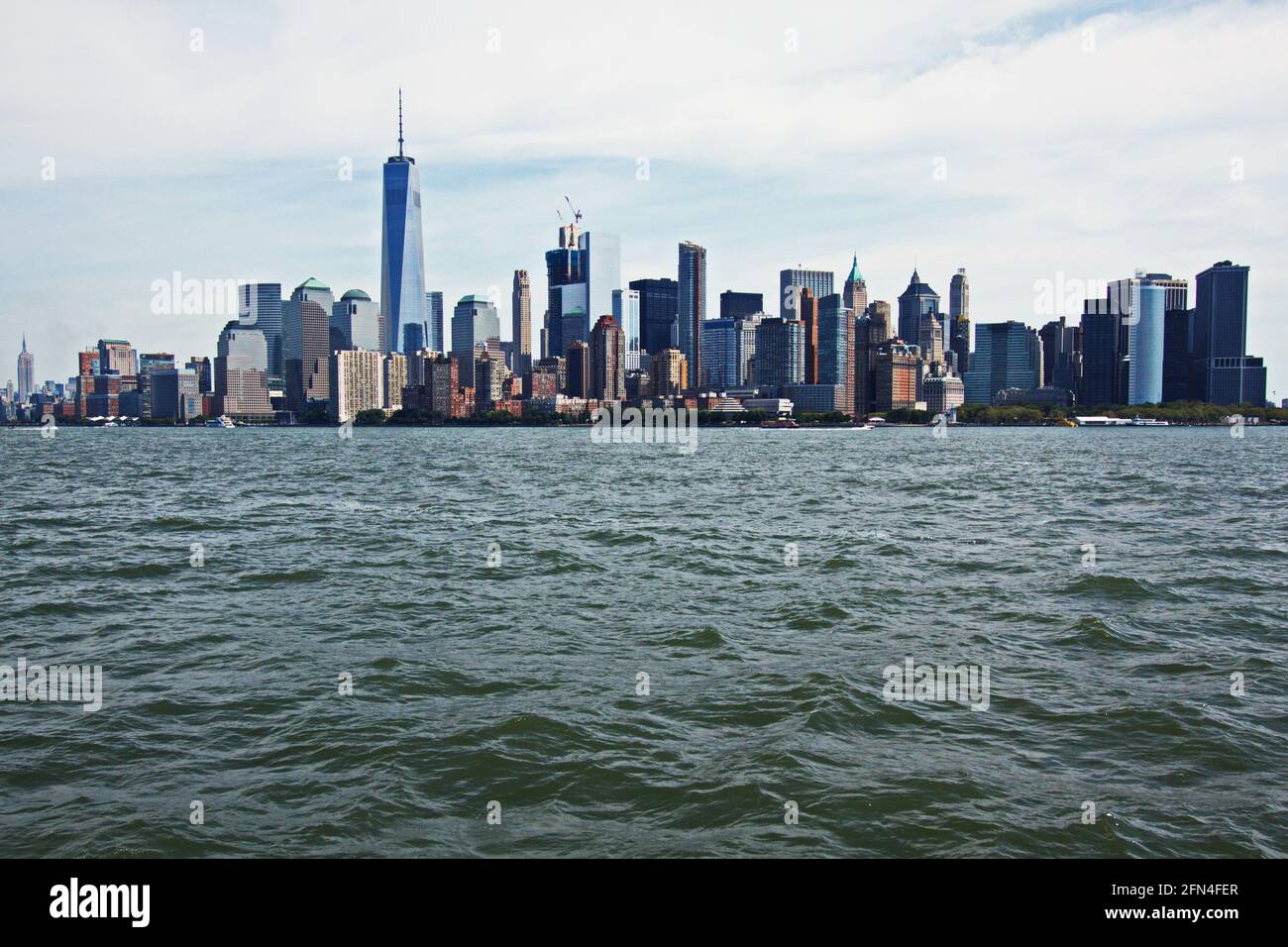 Skyline di South Manhattan a New York Foto Stock