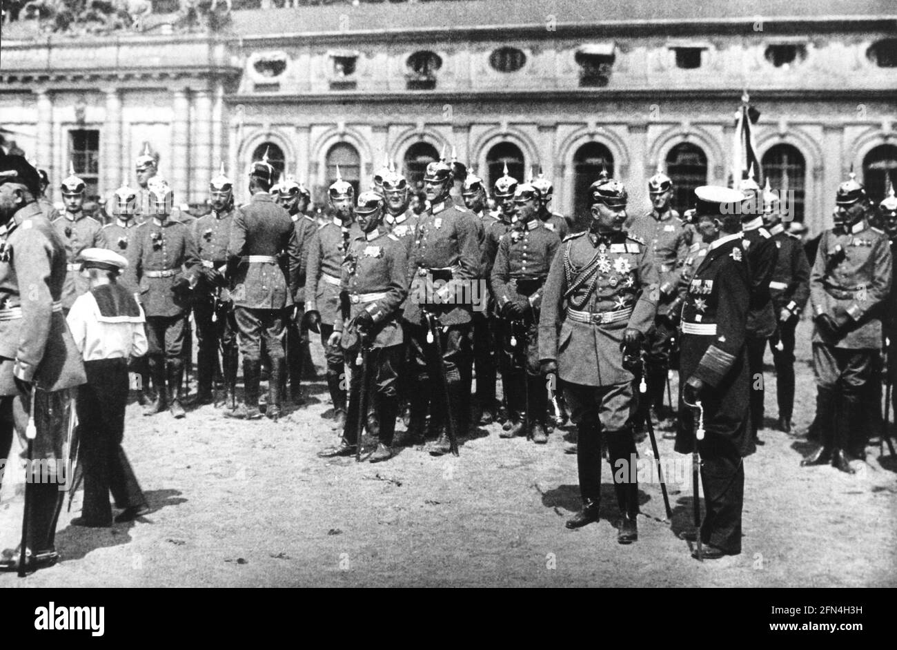 Wilhelm II, 27.1.1859 - 4.6.1941, imperatore tedesco 15.6.1888 - 9.11.1918, ADDITIONAL-RIGHTS-CLEARANCE-INFO-NOT-AVAILABLE Foto Stock