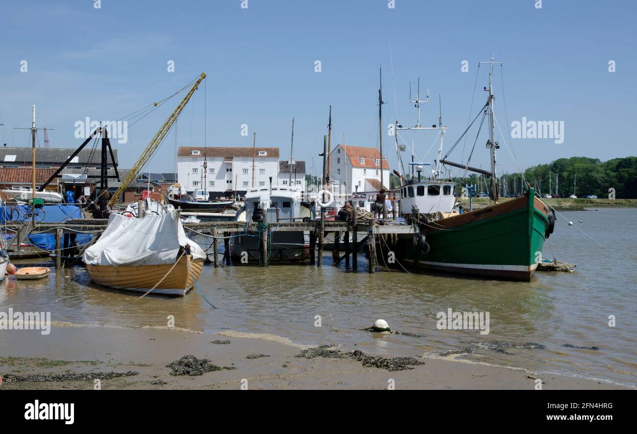 Quay Woodbridge Suffolf Foto Stock