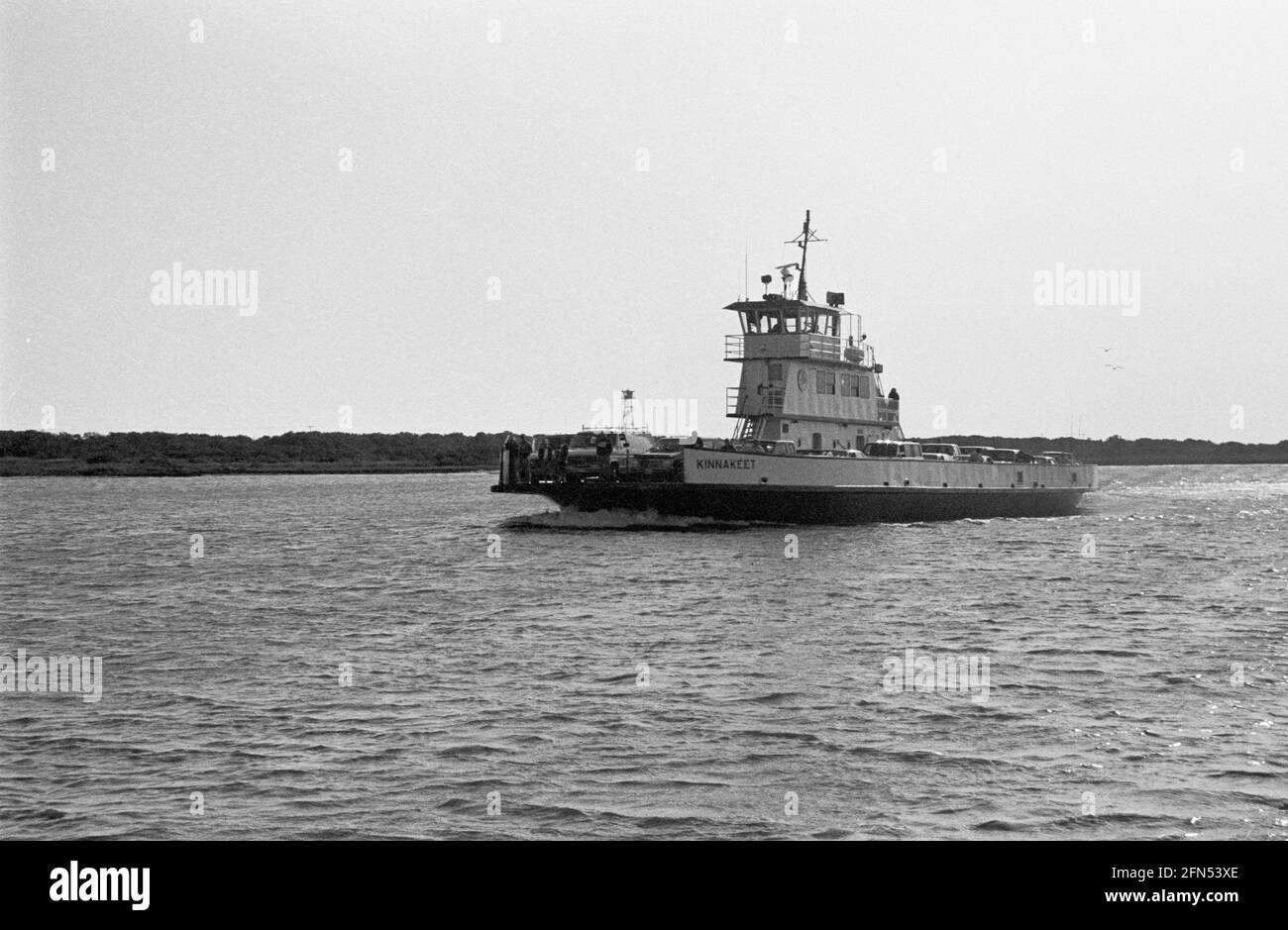 Ocracoke Ferry Kinnakeet, Ocracoke Island, North Carolina, settembre 1993. Parte di una serie di 35 fari della costa orientale americana fotografati tra novembre 1992 e settembre 1993. Foto Stock