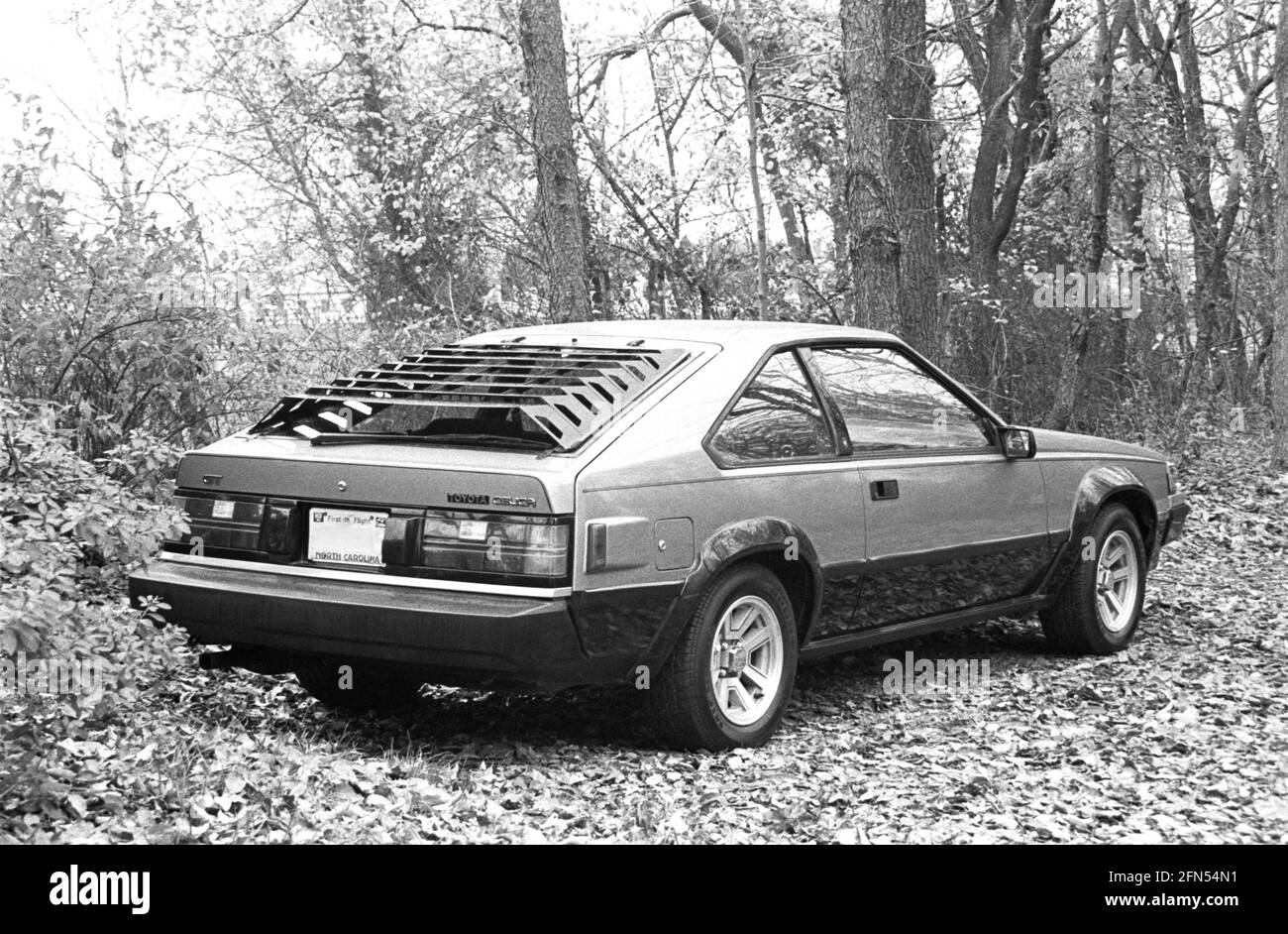 1982 Toyota Celica GT con pacchetto S. Parte di una serie di 35 fari della costa orientale americana fotografati tra novembre 1992 e settembre 1993. Foto Stock