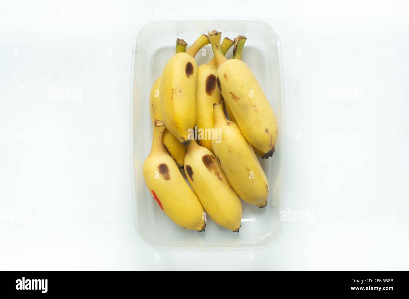 banana isolata o plantain come dieta di alimento Foto Stock
