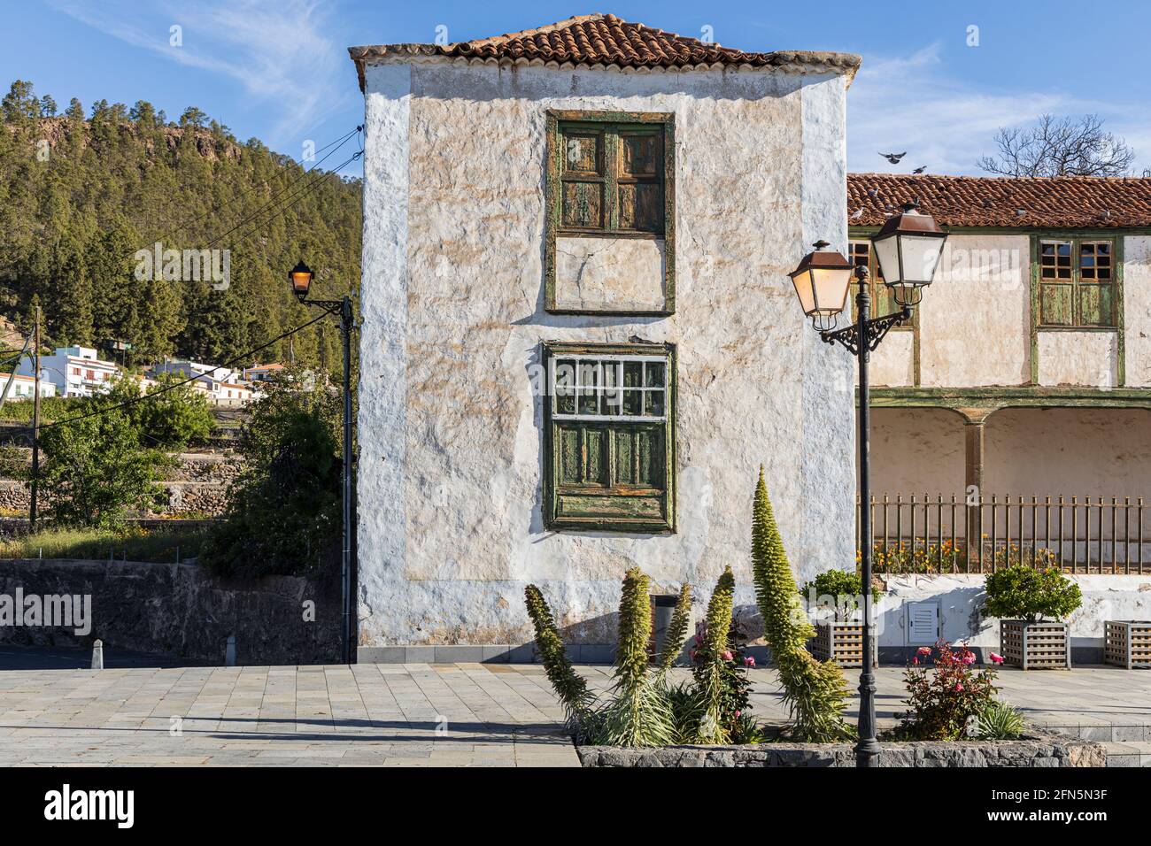 Vecchia casa a Vilaflor, Tenerife, Isole Canarie, Spagna Foto Stock
