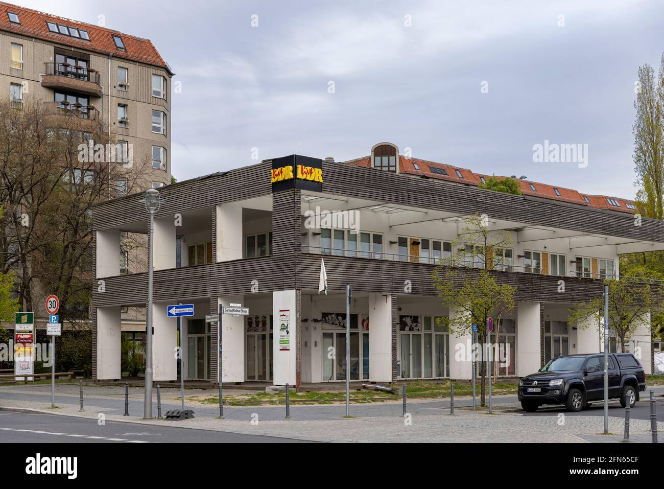 Berlino era la capitale della Germania orientale. La città ha ancora un 'Museo del DDR' per mostrare la vita nell'ex Germania dell'Est. Foto Stock