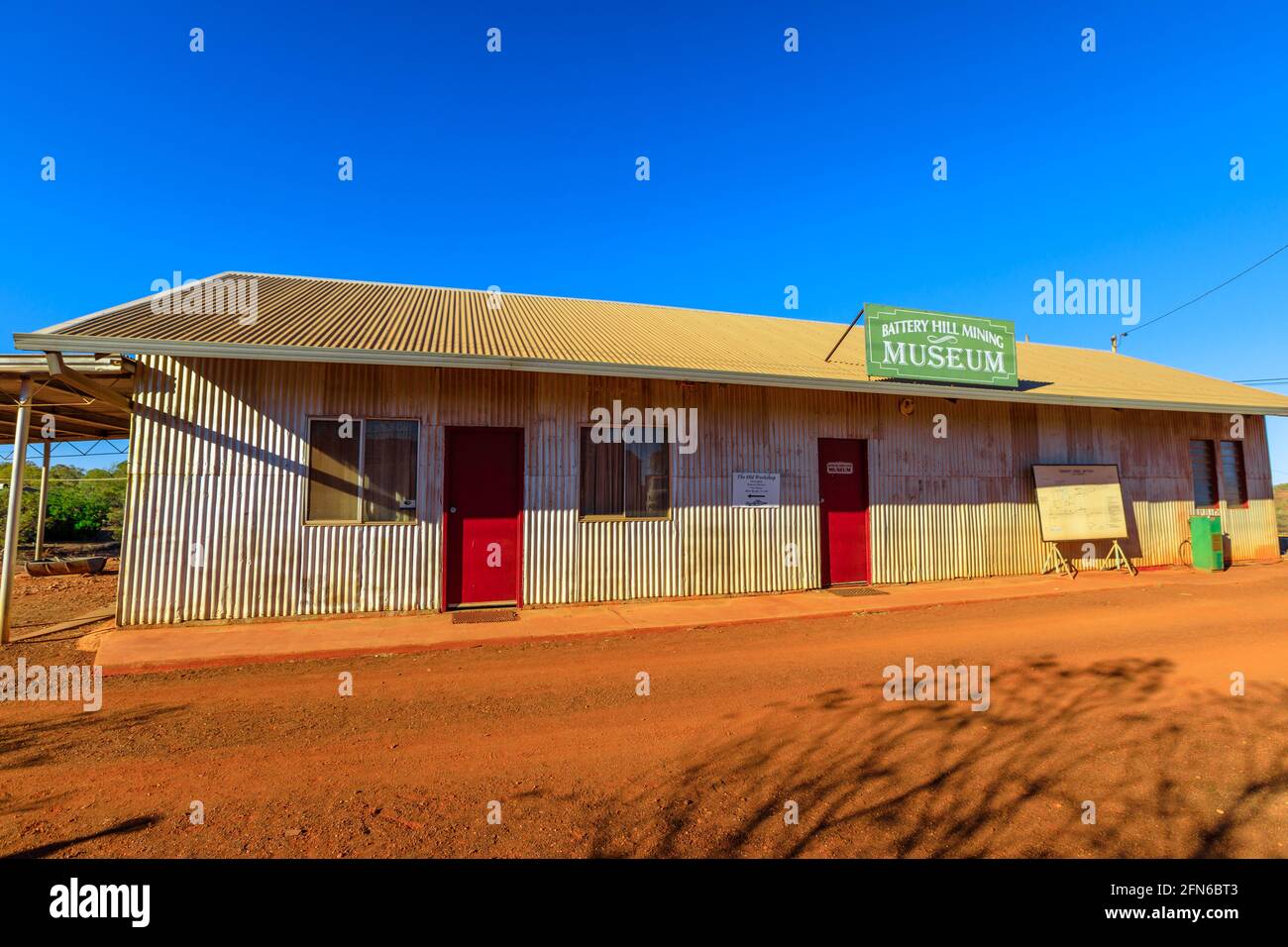 Tennant Creek, Australia - Agosto 2019: Museo della miniera d'oro di Battery Hill di Tennant Creek. Territorio del Nord dell'Australia. Foto Stock