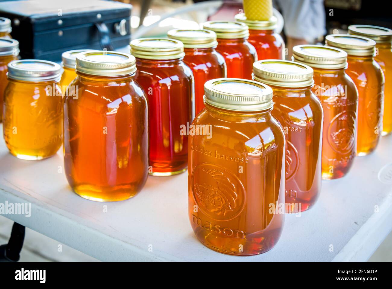 Georgia on My Mind - Union County Farmers Market - Miele Foto Stock