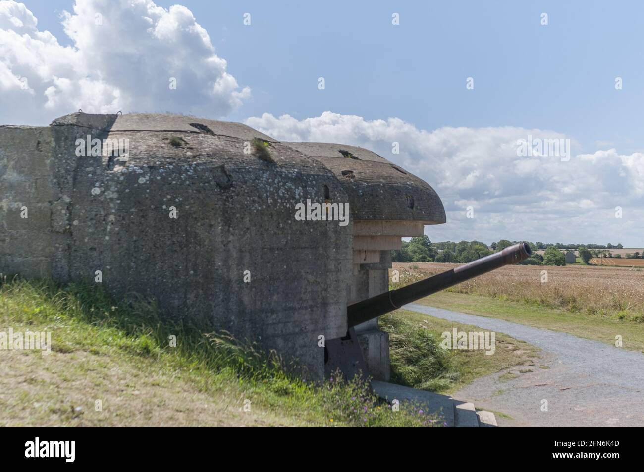 Dettagli dello sbarco sulle spiagge della Normandia, Francia Foto Stock