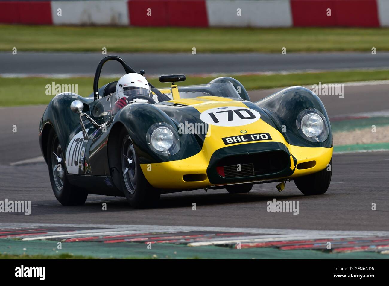 Peter Ratcliff, Lister knobbly, RAC Woodcote Trophy, Stirling Moss Trophy, per le vetture sportive Pre - 61, Donington Historic Festival, Donington Park, Eng Foto Stock