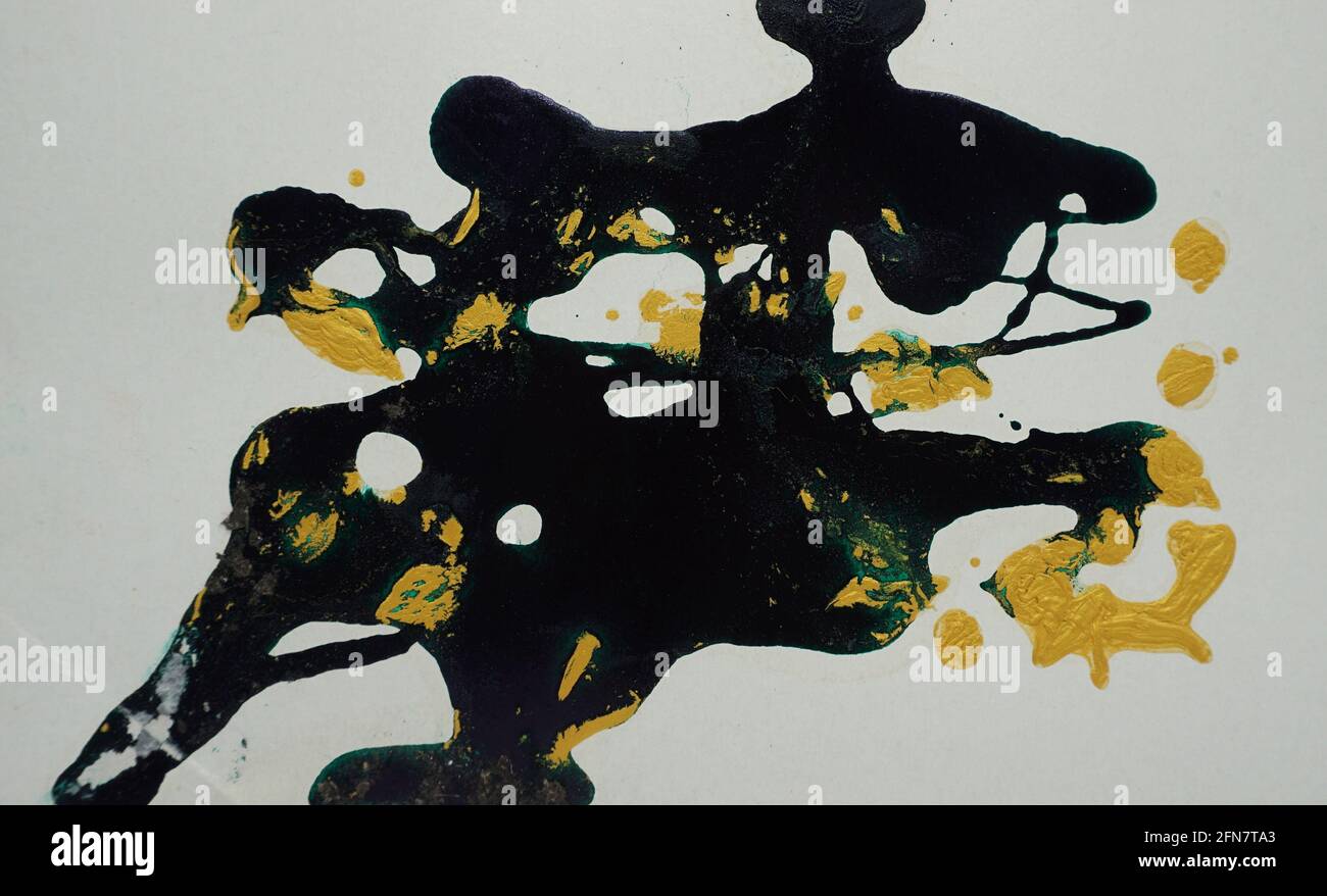 Flick l'olio Abstract colore sfondo colori colorati mix Foto Stock