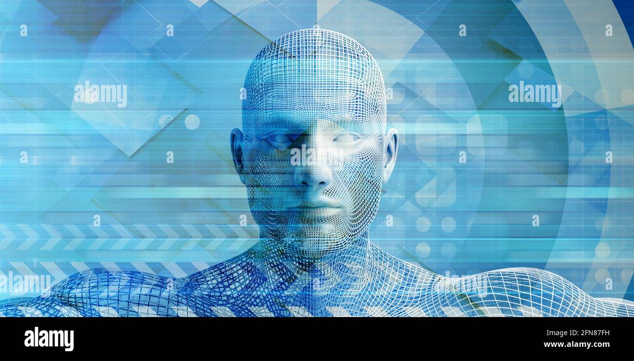 Sistemi di intelligenza artificiale e autonomo e industria del sistema Foto Stock