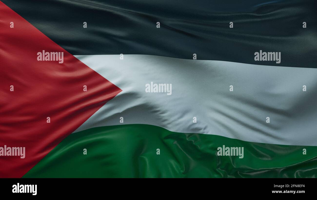 Bandiera dello Stato di Palestina della Palestina Foto stock - Alamy