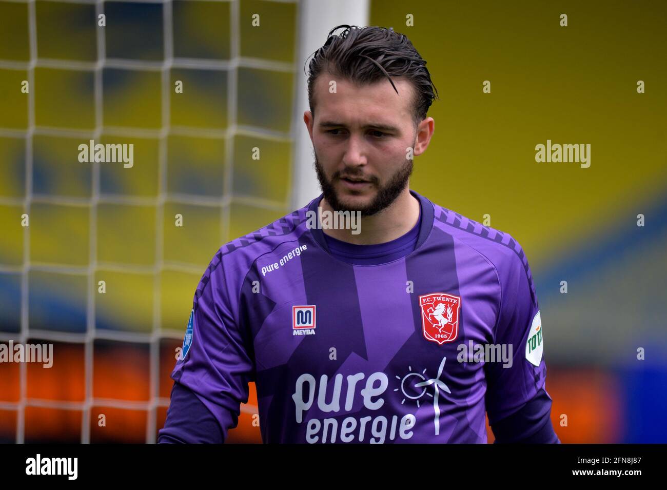 WAALWIJK, OLANDA - MAGGIO 13: Portiere Joel Drommel del FC Twente durante la partita olandese di Eredivisie tra RKC Waalwijk e il FC Twente a Mandemake Foto Stock