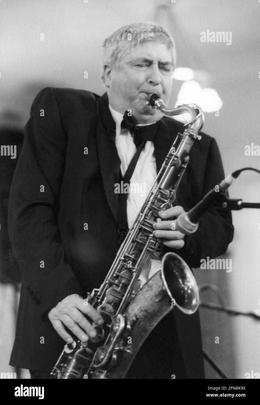 Tony Coe, Stan Reynolds Big Band, New Milton, 2008. Foto Stock