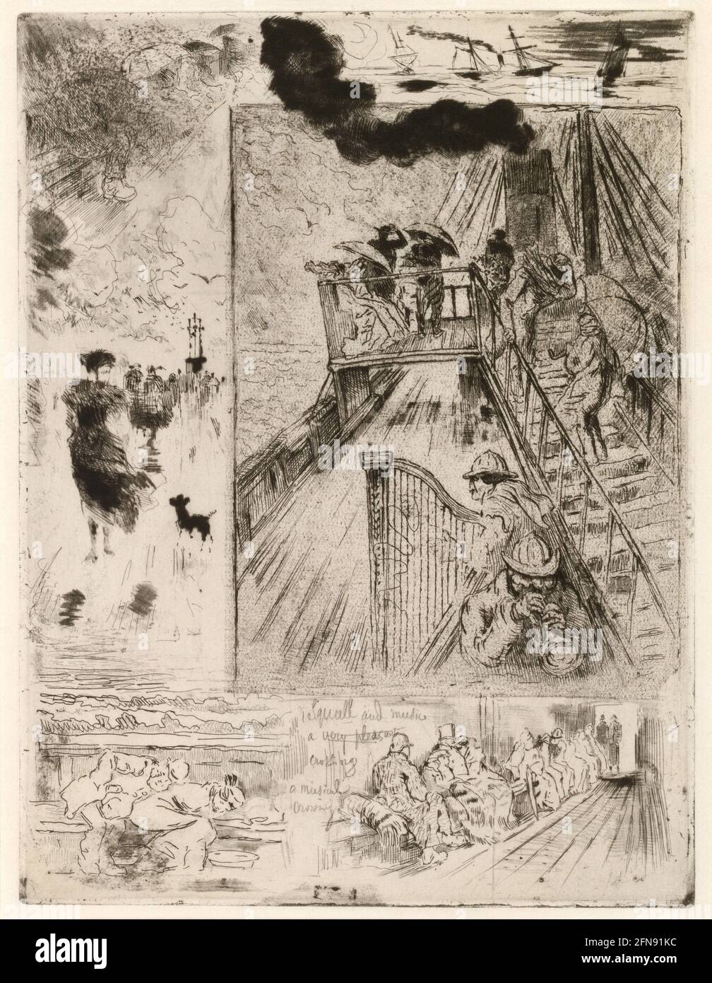 La Traversee (il passaggio), 1879-1885. Foto Stock
