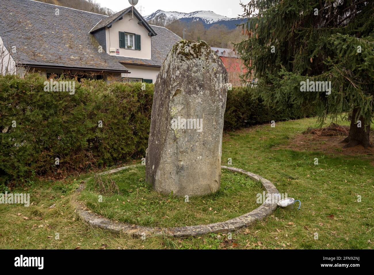 Pèira de Mijaran, il centro geografico della Valle d'Aran (Valle d'Aran, Catalogna, Spagna, Pirenei) ESP: Pèira de Mijaran, centro geográfico de Arán Foto Stock