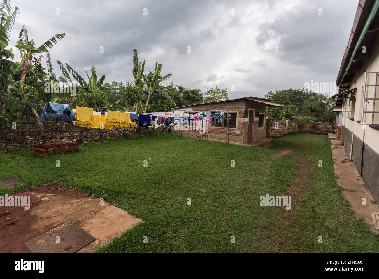 Orfanotrofio nelle zone rurali dell'Uganda orientale Foto Stock